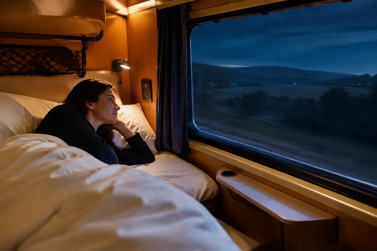 Voyages en train de nuit avec cabine privative